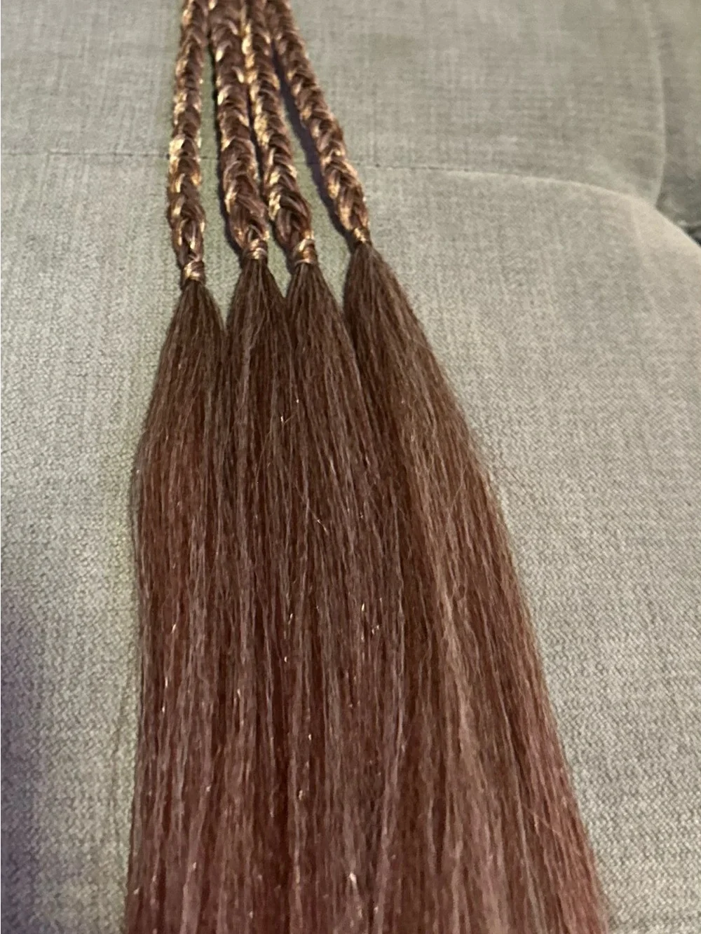 Long Straight Women's Hairpiece with Blonde and Light Brown Highlights